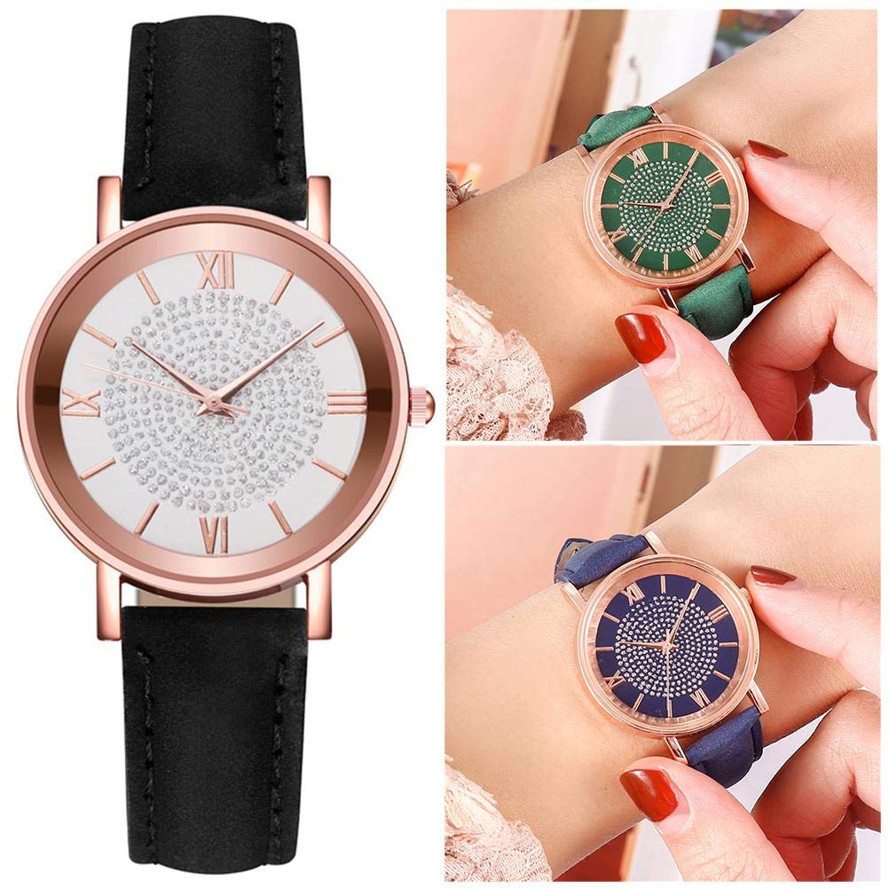 OUTEYE Classic Women's Quartz Watch - Elegant Leather Band Ladies Watch, Waterproof Analog Wristwatch for Women & Girls | Perfect for Office, Casual Wear & Special Occasions