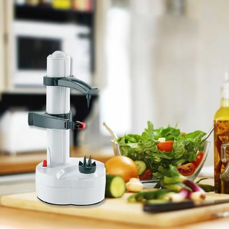 Premium Spiral Apple Peeler & Cutter - Multi-Functional Fruit & Potato Slicer for Kitchen - Easy Peel, Core & Slice - Perfect for Apple Pie, Salads & Meal Prep (Black)