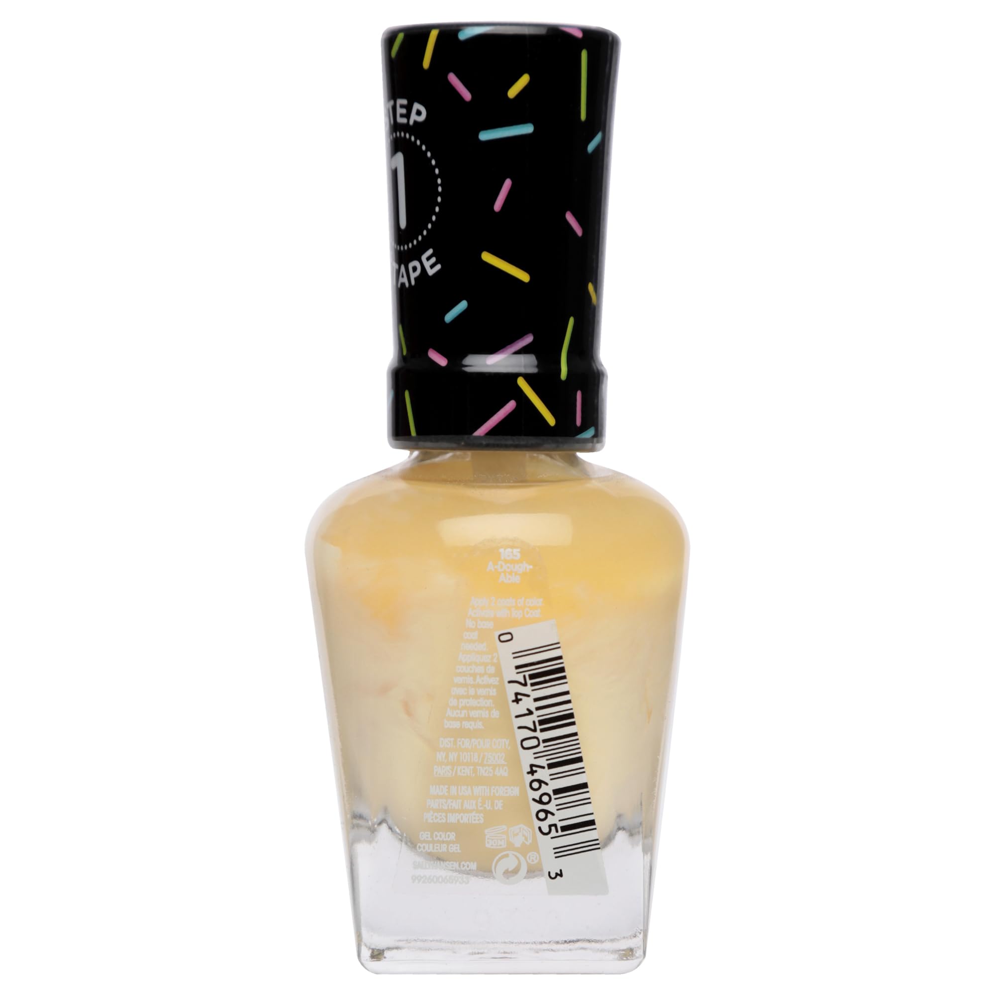Sally Hansen Miracle Gel Nail Polish - A-Dough-Able Beige, 0.5 fl oz Long Lasting Chip Resistant Salon Quality Nail Color for Manicures & Pedicures at Home or Salon