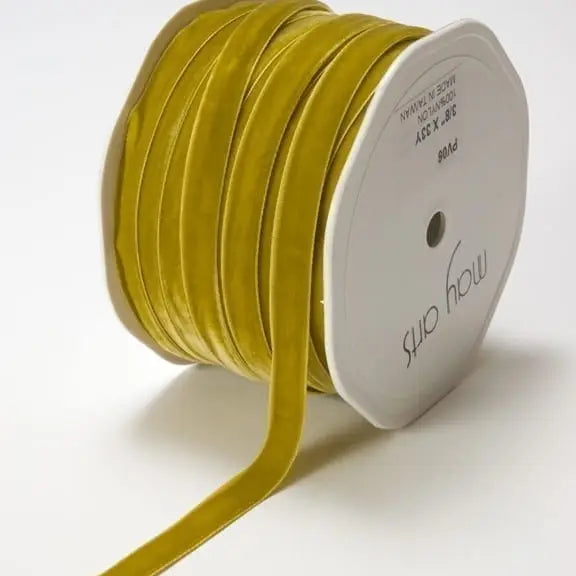 3/8 Inch Classic Velvet Pear Ribbon - Elegant DIY Craft Ribbon for Gift Wrapping, Wedding Decorations, Hair Bows & Scrapbooking Projects