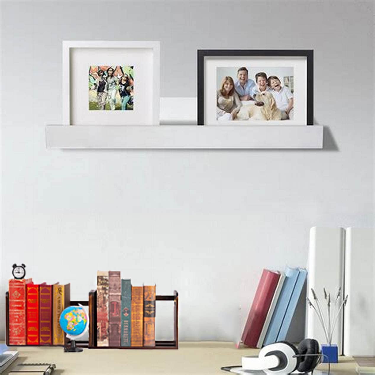 Expandable Desktop Bookshelf Organizer - Adjustable 13.2