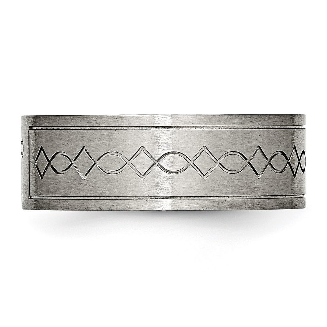 Titanium Religious Cross Flat Satin Band Ring for Women & Men - Faith Jewelry in Multiple Sizes - Perfect for Daily Wear, Gifts & Spiritual Occasions