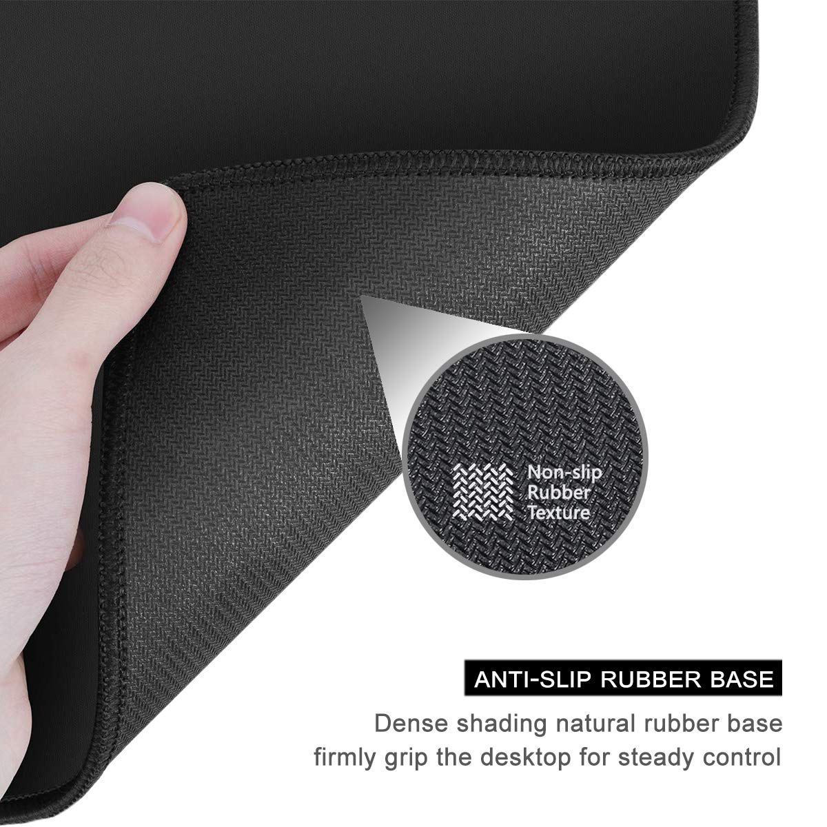 Premium Non-Slip Mouse Pad 12x10 Inch - Thick Rubber Gaming Mouse Mat with Stitched Edges, Waterproof & Cute Pattern Design for Office, Work, Computer - Perfect for Gamers & Professionals (Inspirational Quotes)