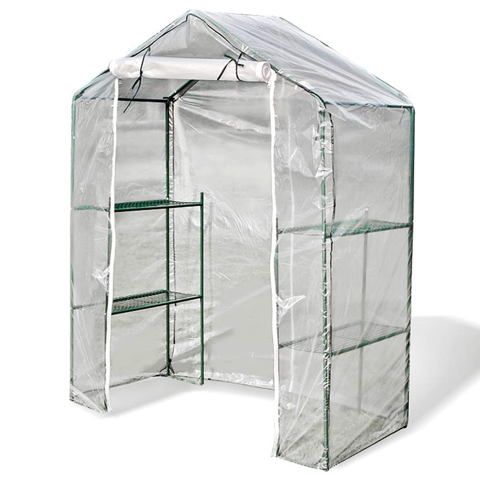 LXLA 4-Tier Mini Walk-in Greenhouse for Indoor & Outdoor Plants - 55.1