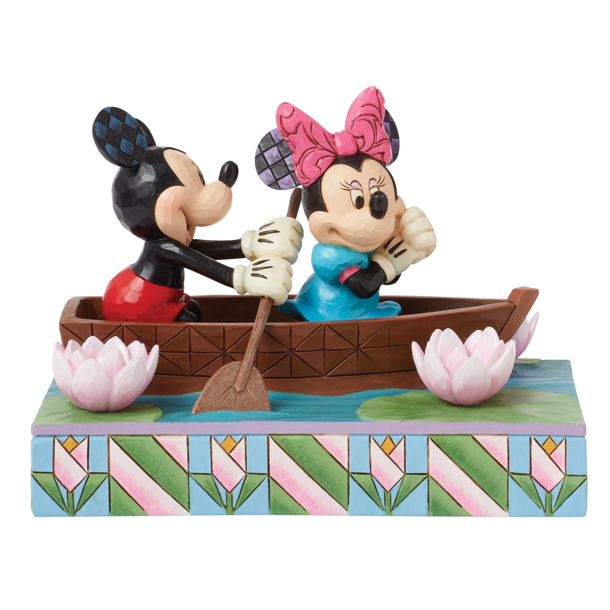 Mickey & Minnie Mouse LED Love Rowboat Night Light - Romantic Disney Decor for Bedroom, Nursery, or Valentine's Day Gift