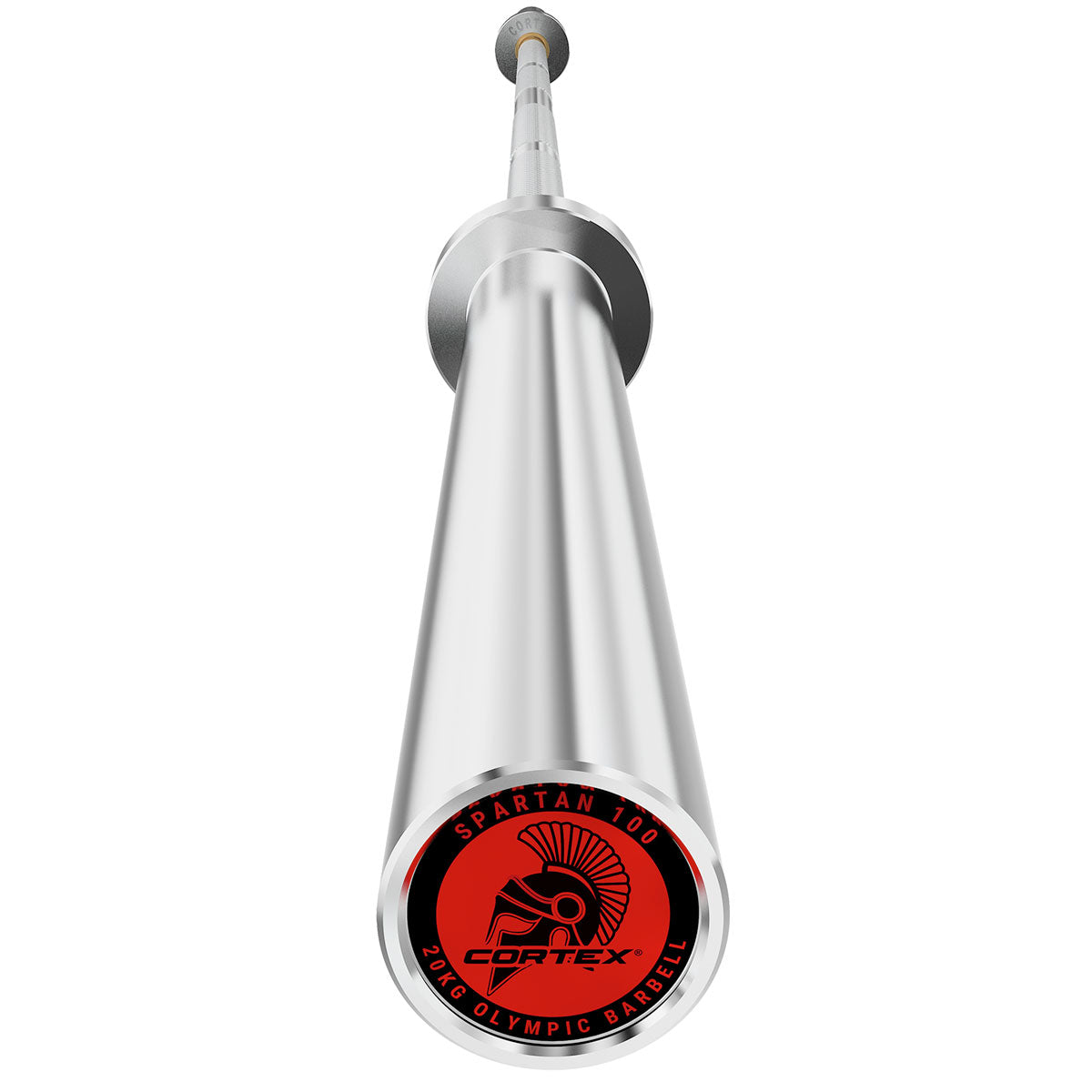 CORTEX SPARTAN100 7ft 20kg Olympic Barbell with Lockjaw Collars - Professional Weightlifting Bar for Home Gym & CrossFit Training