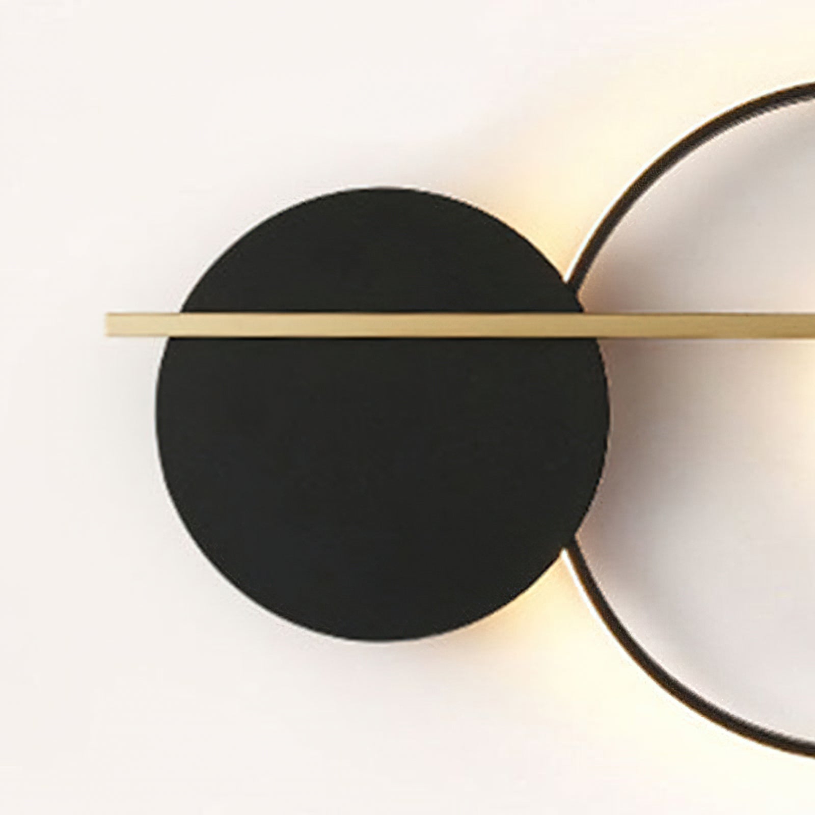Modern Double Circle Wall Light - Sleek LED Sconce for Bedroom, Living Room & Hallway Decor - Energy Efficient Indoor Lighting Fixture