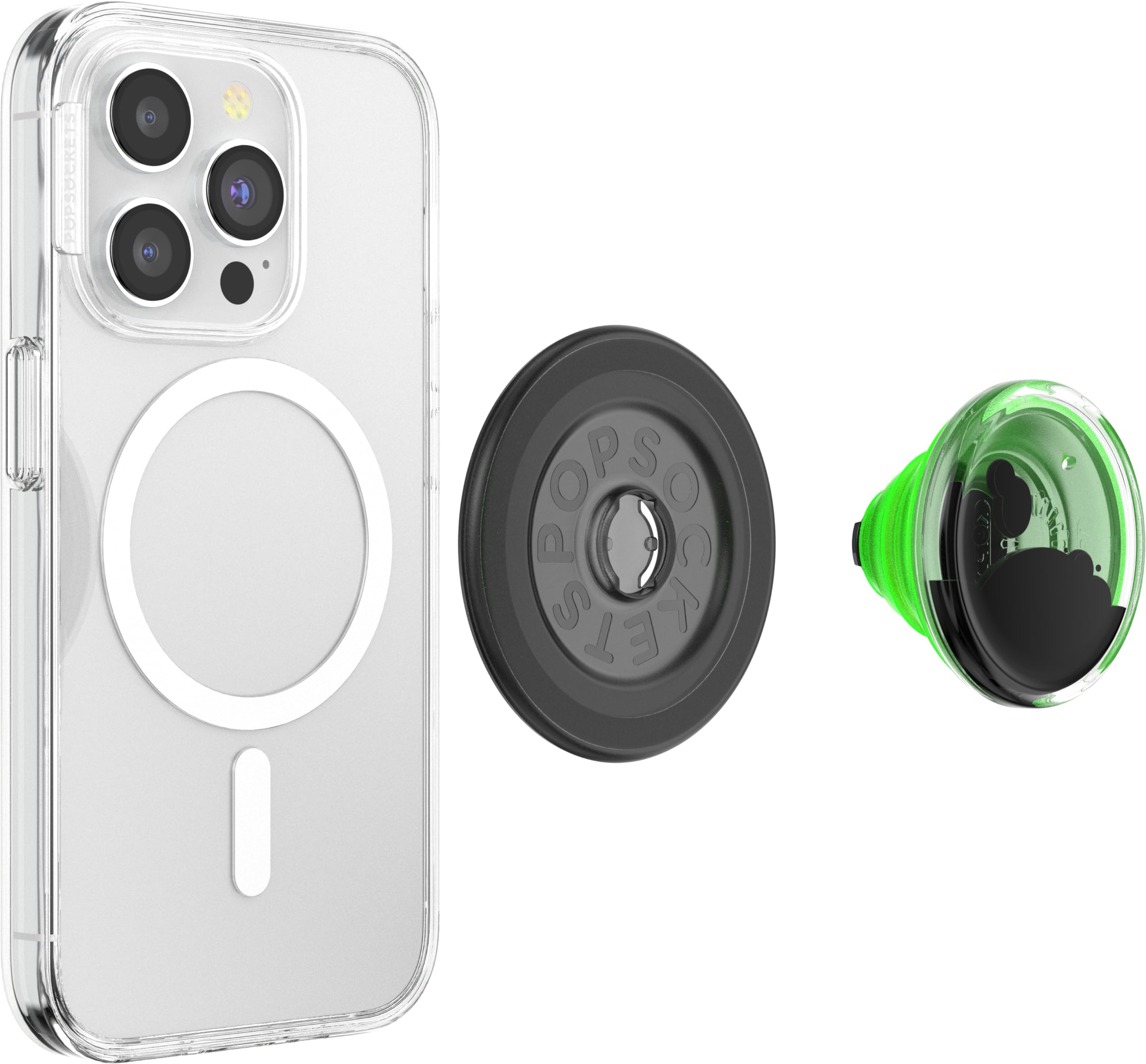 PopSockets MagSafe Phone Grip Holder - Wireless Charging Compatible, Anti-Slip Phone Stand for iPhone 14/13/12 (Tidepool Lava Lamp Absinthe Design) | Perfect for Driving, Video Calls & Hands-Free Use