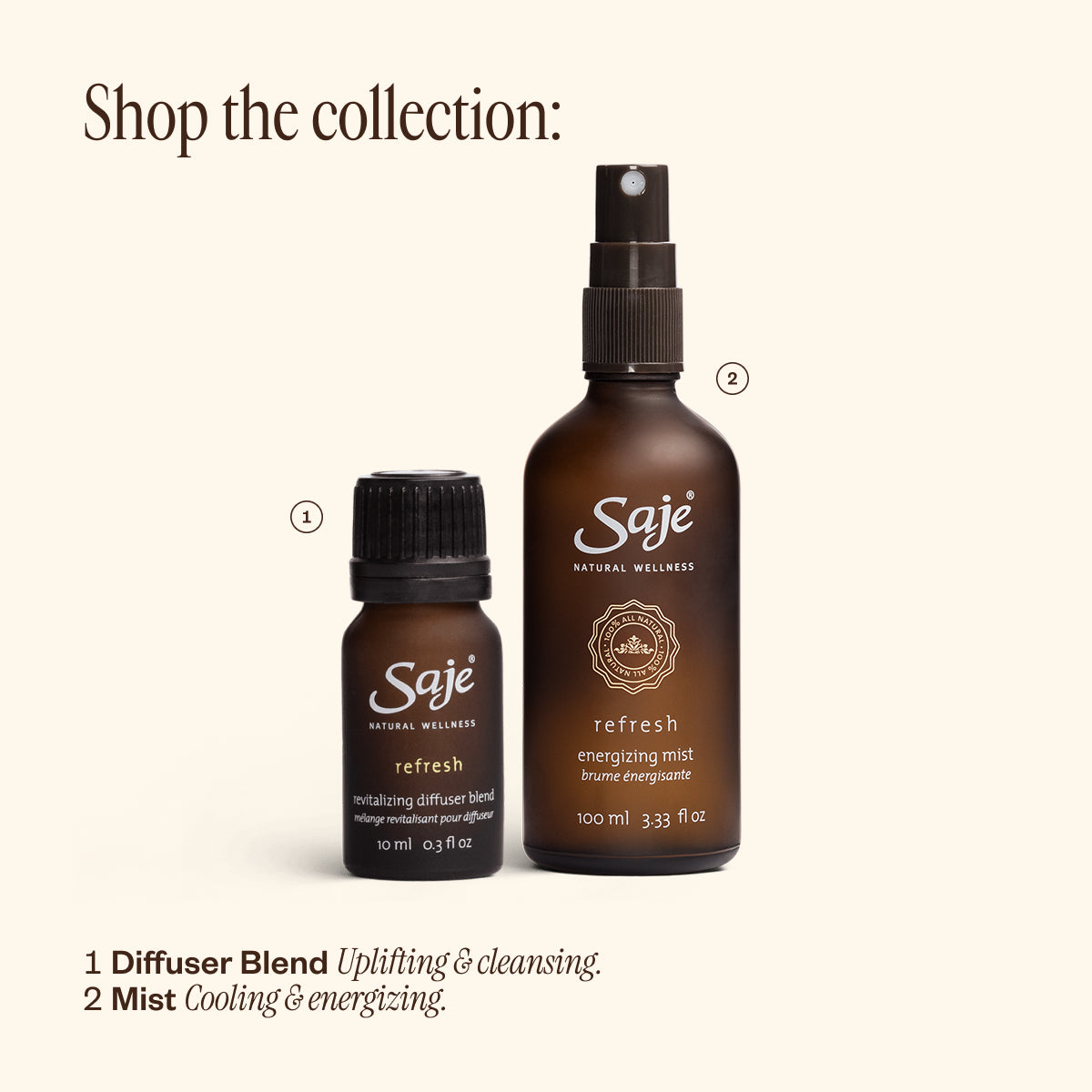 Refresh 100ml Essential Oil Diffuser Blend - Aromatherapy for Home, Office & Spa Relaxation