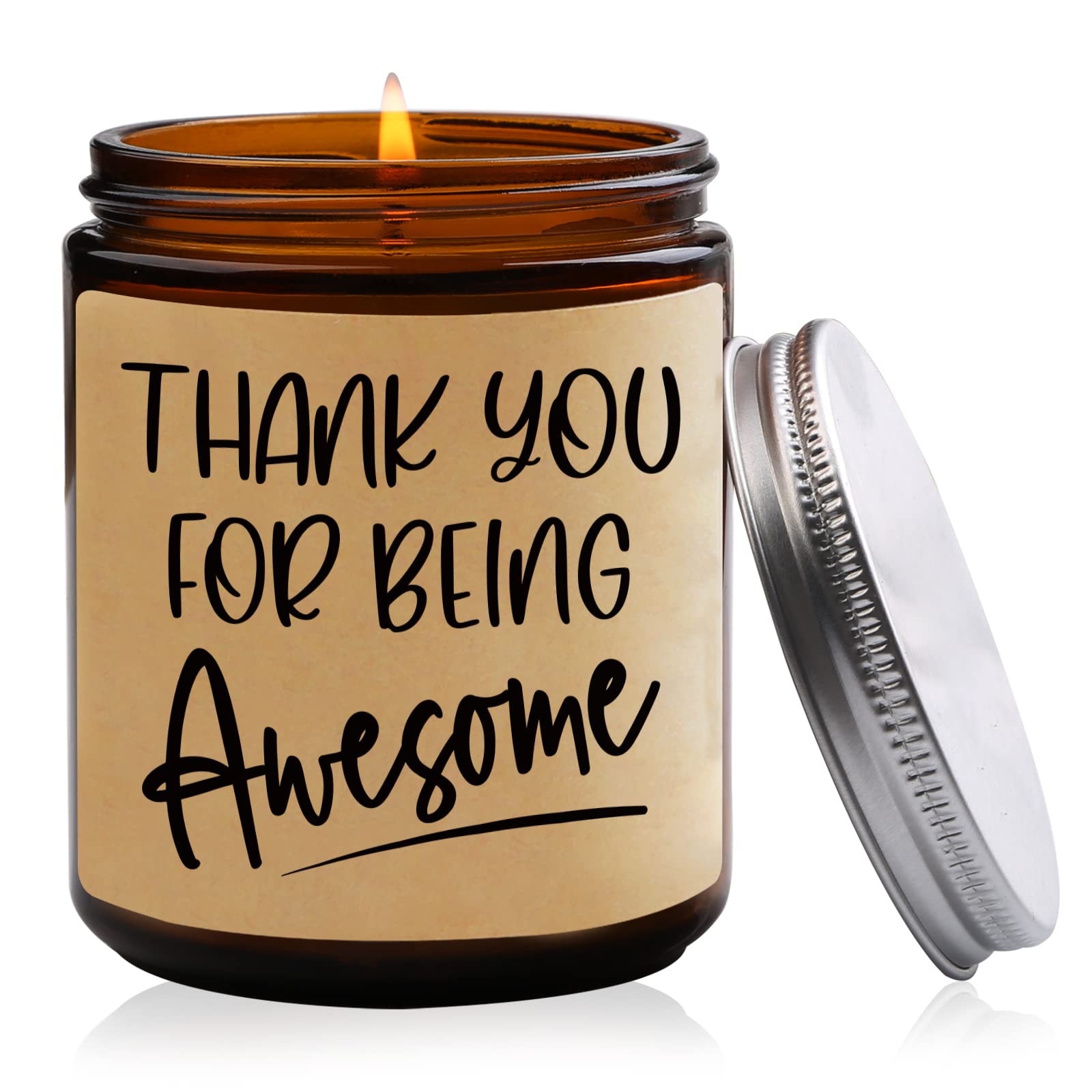 Lavender Scented Candles - Relaxing Aromatherapy Gifts for Women, Men, Friends, Coworkers & Teachers | Perfect Thank You, Birthday & Appreciation Present | Ideal for Home, Office, Spa & Meditation Spaces