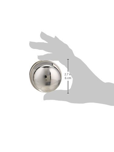 Schlage J10STR625 Stratus Bright Chrome Round Passage Door Knob - Secure & Stylish Entry Door Hardware for Homes & Offices