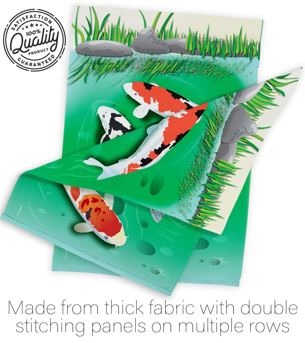 Koi Coastal Flag Set 28x40 - House Decor for Outdoor & Garden