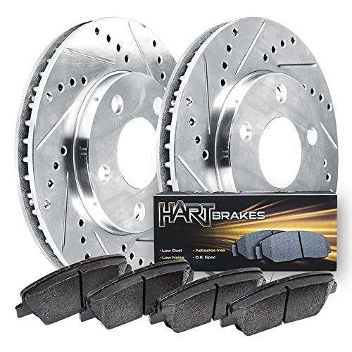 Hart Ceramic Brake Pads and Rotors Kit - Rear Brake System for 2016-2018 Mazda CX-3 | High-Performance Braking for City Driving & Daily Commutes