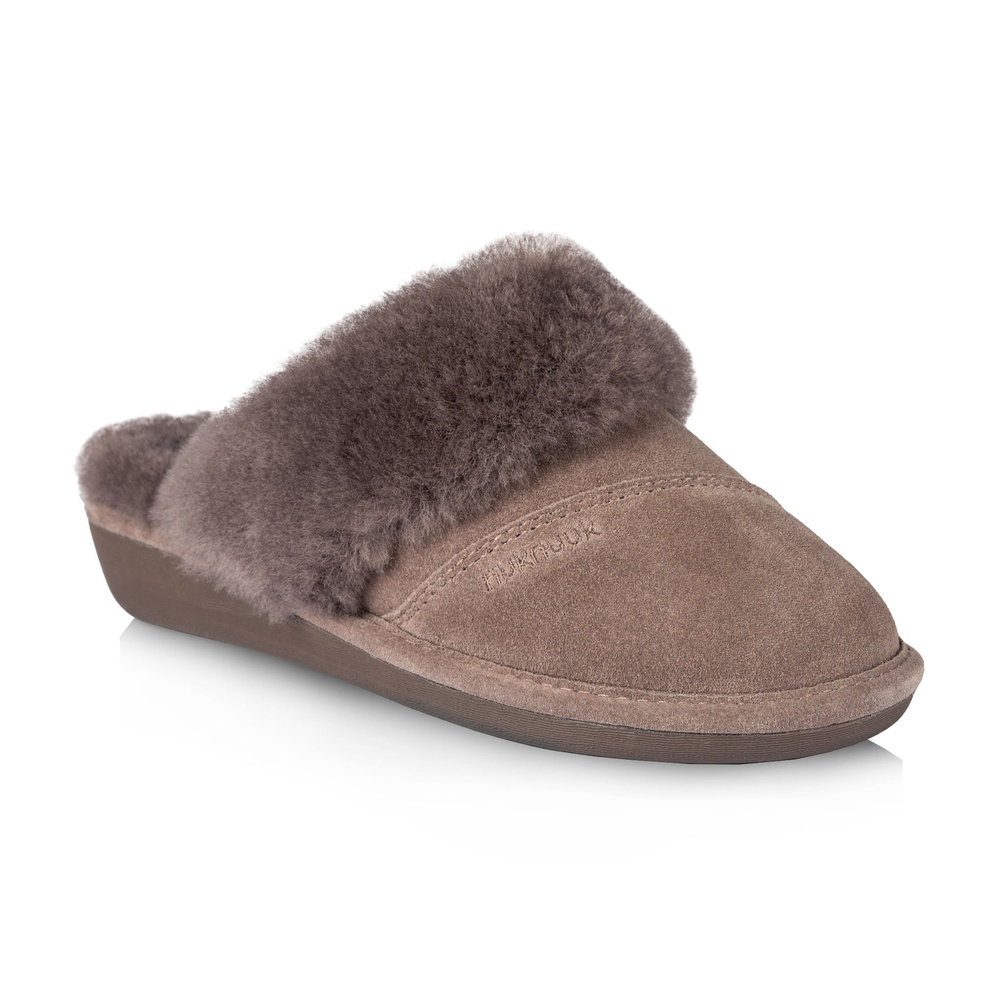 Joy Women's Fuzzy House Slippers - Soft Indoor/Outdoor Comfort Slides for Winter, Cozy Home & Lounge Wear (Cinder) - Perfect for Relaxing at Home, Spa Days & Cold Mornings