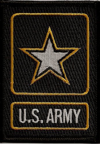 US Army Logo Iron-On Embroidered Patch - Military Uniform, Jacket, Hat, Backpack Decoration | Patriotic Emblem for Veterans & Supporters