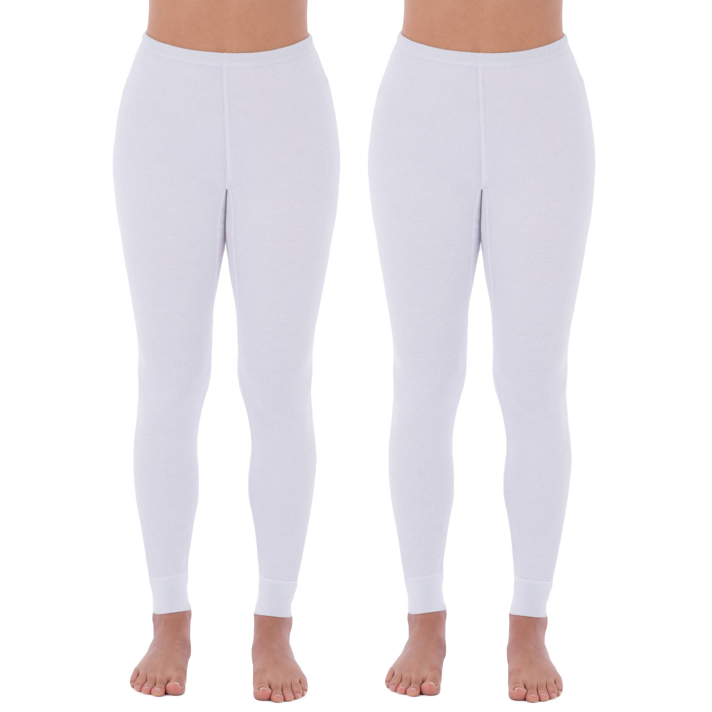 Fruit of the Loom Women's Micro Waffle Thermal Bottom Pants - Soft Fleece-Lined Winter Leggings for Cold Weather, Lounge & Sleepwear