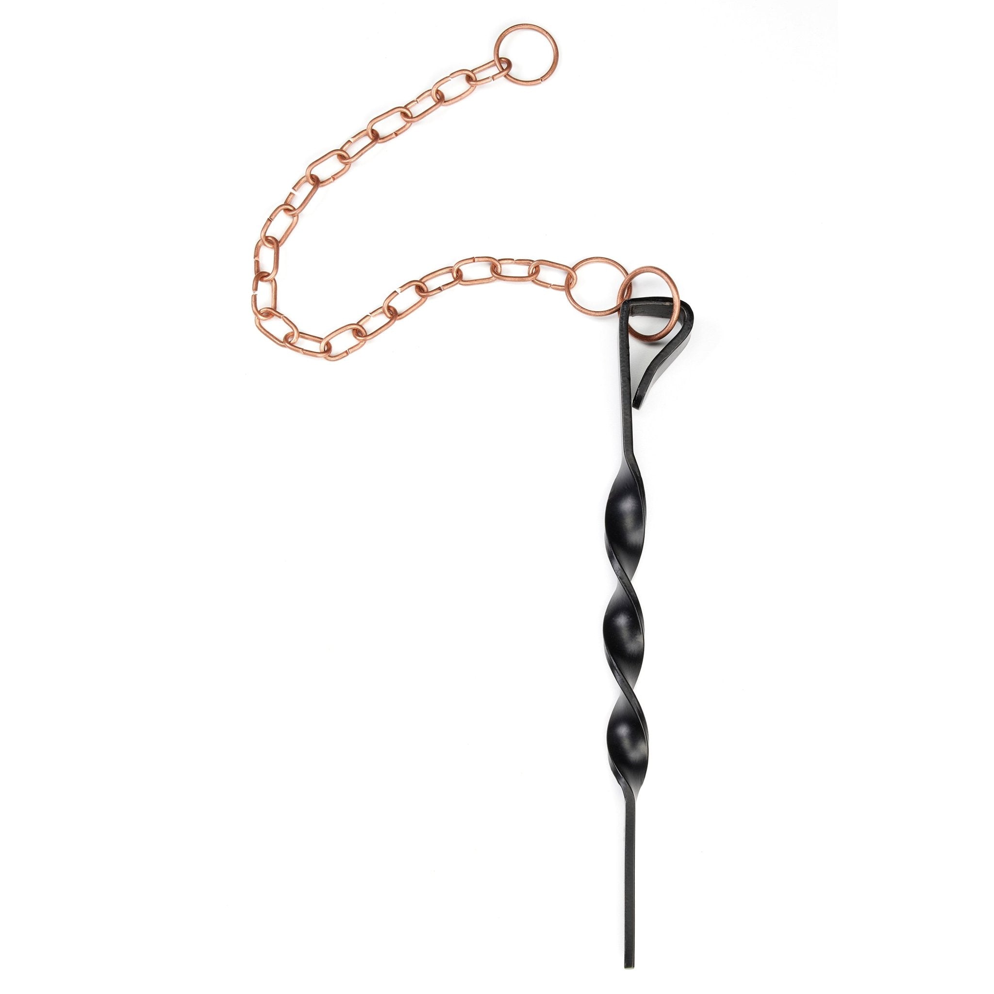 Decorative Rain Chain Anchor - Heavy Duty Metal Gutter Downspout Diverter for Outdoor Garden & Patio Drainage | Perfect for Home, Yard, and Landscape Water Management
