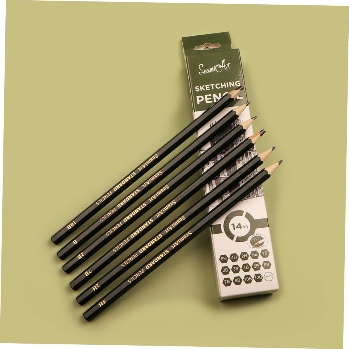 SEWACC 45-Piece Professional Sketch Pencil Set - Charcoal, Graphite & Watercolor Drawing Pencils for Artists, Students & Sketching | Perfect for Portrait Drawing, Shading Techniques & Mixed Media Art