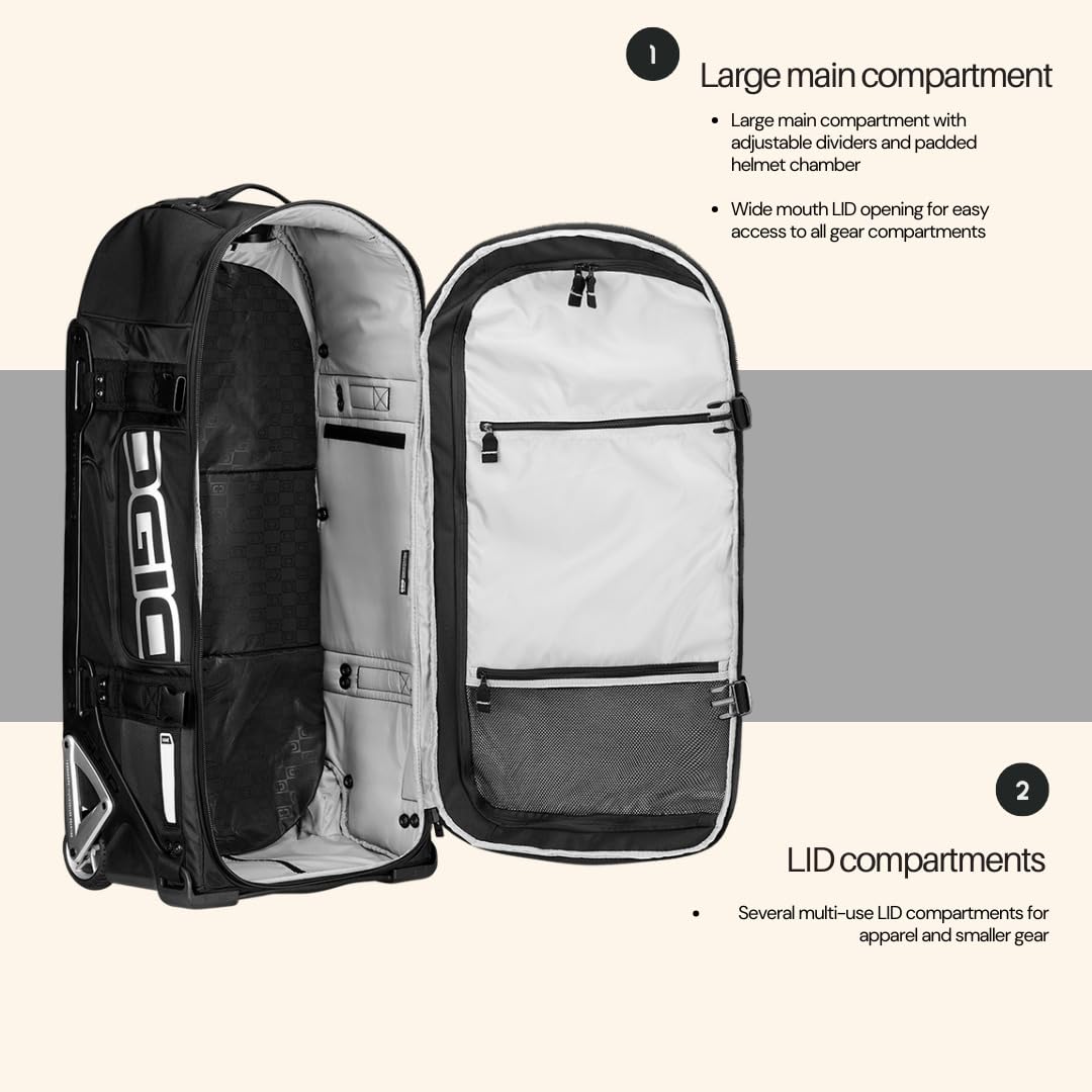 OGIO Rig 9800 Wheeled Suitcase - Durable Checked Luggage & Travel Gear Bag for Business Trips, Vacations & Adventure Travel