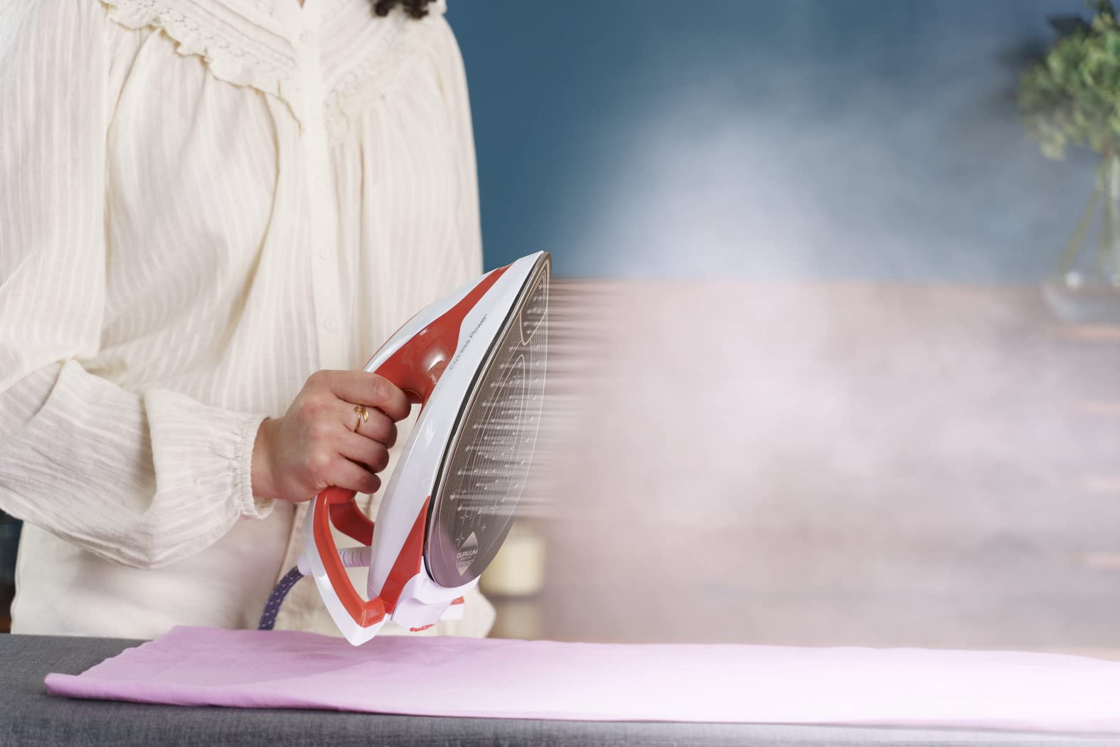 Tefal SV8110 Express Power Steam Generator - 1.8L Water Tank, Powerful Steam Performance, No Setting Technology, Vertical Steam - Made in France (Eco Stand) - Perfect for Home Ironing & Professional Garment Care