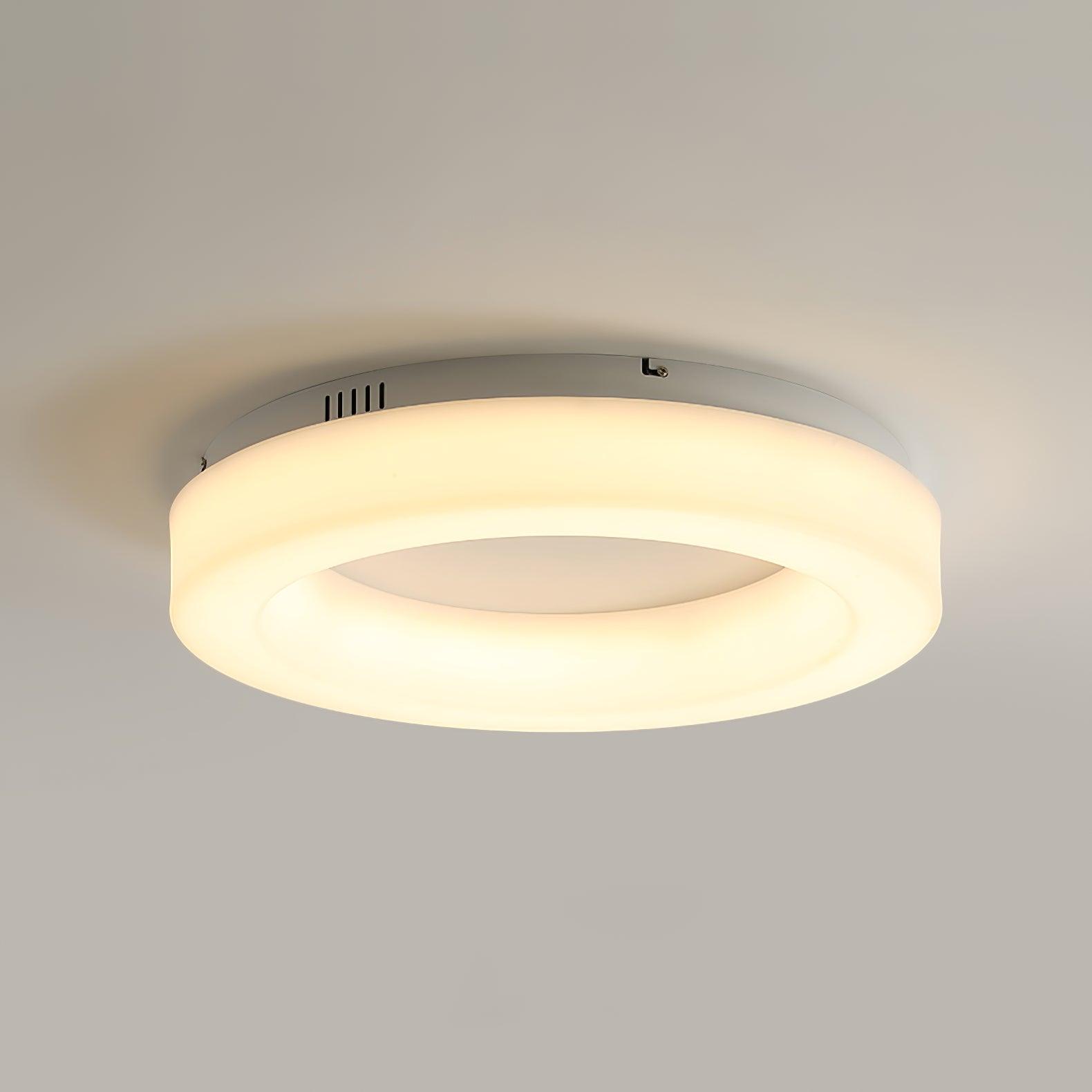 Modern Knock Out Ceiling Light Fixture - Dimmable LED Flush Mount for Living Room, Bedroom & Kitchen - Energy Efficient Indoor Lighting Solution