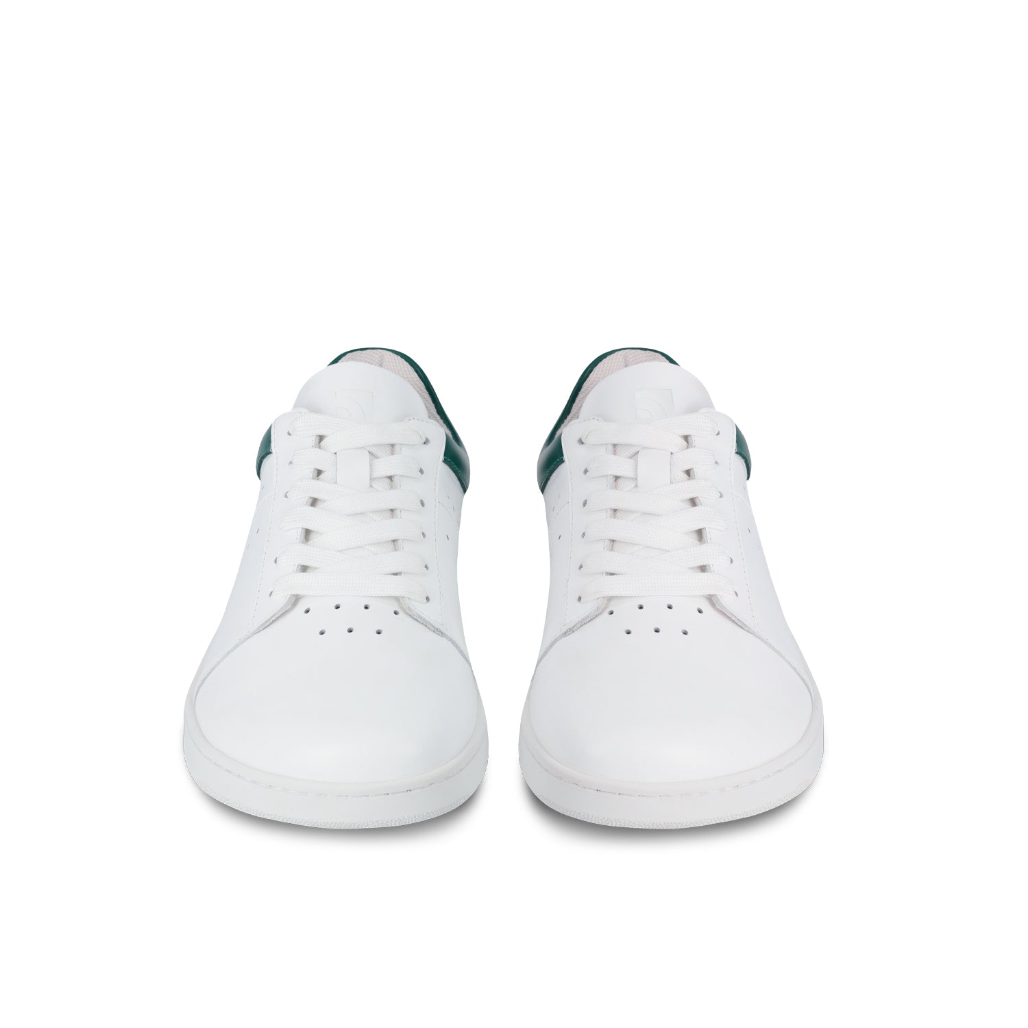 Barebarics Enigma Barefoot Sneakers for Men & Women - White & Dark Green Minimalist Shoes for Running, Walking & Gym Workouts