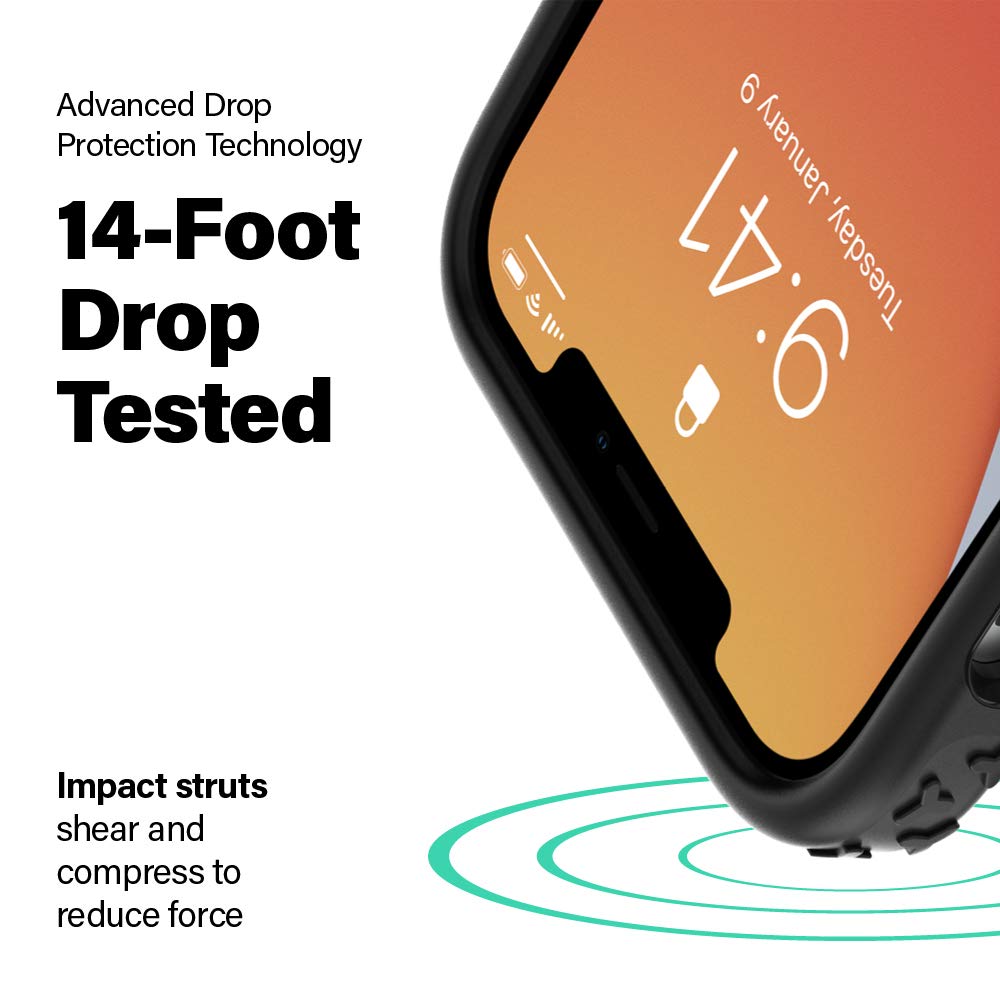 Incipio Grip Case for iPhone 12 Mini - Slim Protective Cover with Anti-Slip Design | Perfect for Everyday Use, Travel & Outdoor Activities