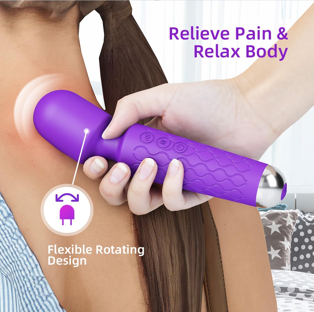 Rechargeable Powerful Clitoral Vibrator for Women - G-Spot & Clit Stimulator, Silent Waterproof Adult Sex Toy with AV Wand, Labia Massager for Intense Orgasms - Perfect Couples Gift & Solo Play