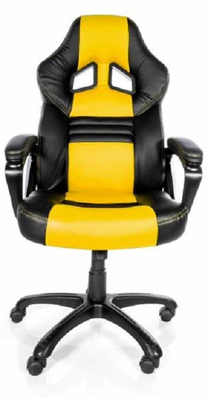 PRO X SERIES 8706 Ergonomic Gaming Chair - Black & Yellow, High Back Racing Style with Lumbar Support - Perfect for PC, Console Gaming & Home Office