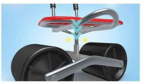Heavy Duty Garden Cart Rolling Scooter with Seat - Foldable Gardening Stool with Adjustable Backrest - Ideal for Weeding, Planting & Lawn Care - Perfect for Outdoor Gardening, Farming & Yard Work