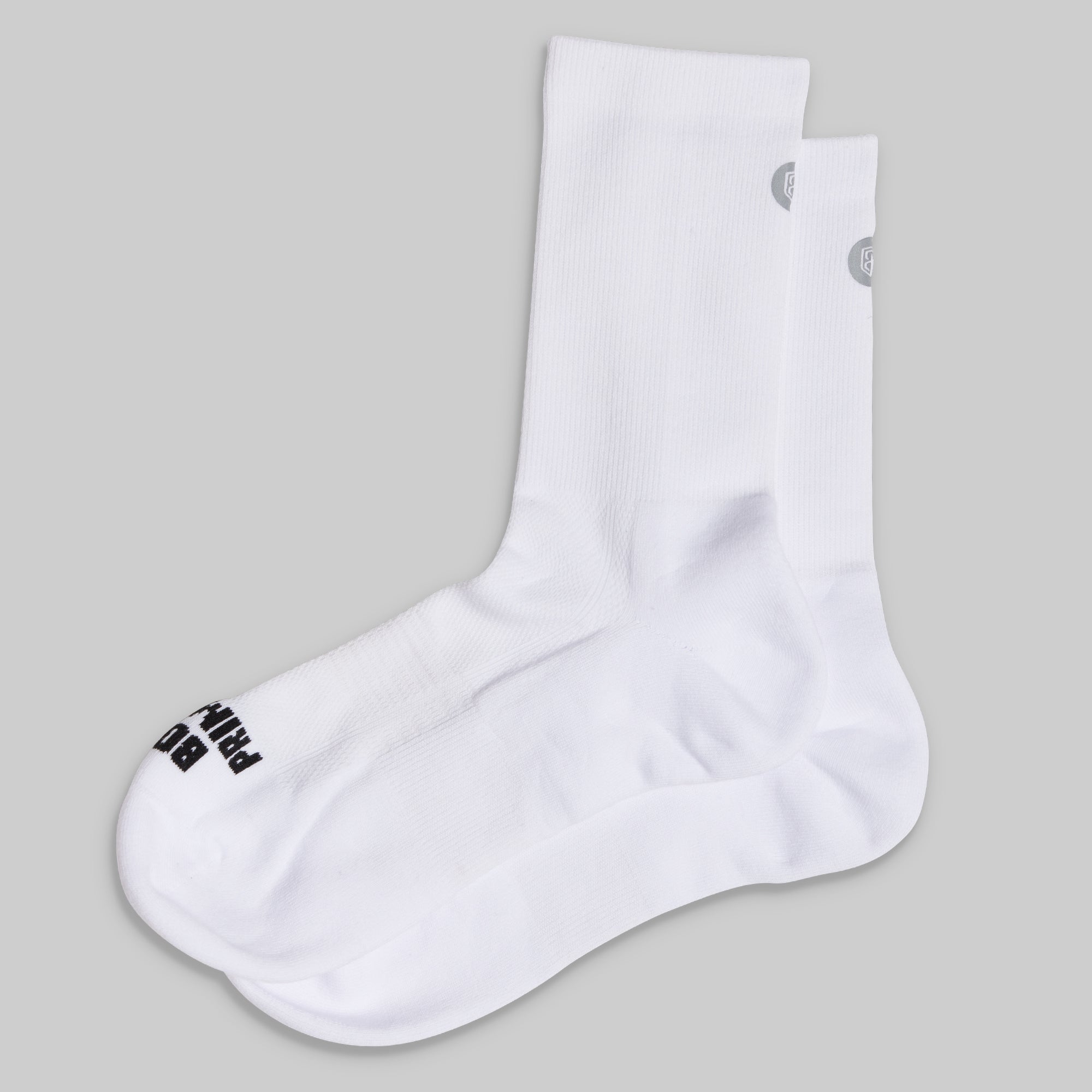 High-Performance Crew Socks 2-Pack - Moisture-Wicking Athletic Socks for Men & Women (Black/White) - Ideal for Running, Gym Workouts & Everyday Comfort