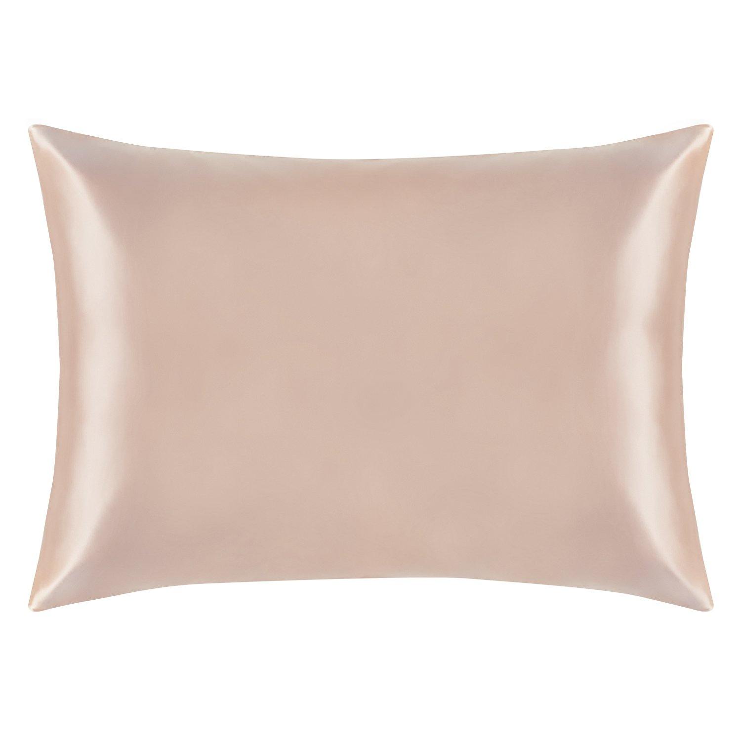 Premium Mulberry Silk Pillowcase with Zippered Closure - 100% Pure 19 Momme Silk for Hair & Skin Care - Luxury Bedding for Side Sleepers, Anti-Wrinkle & Hypoallergenic