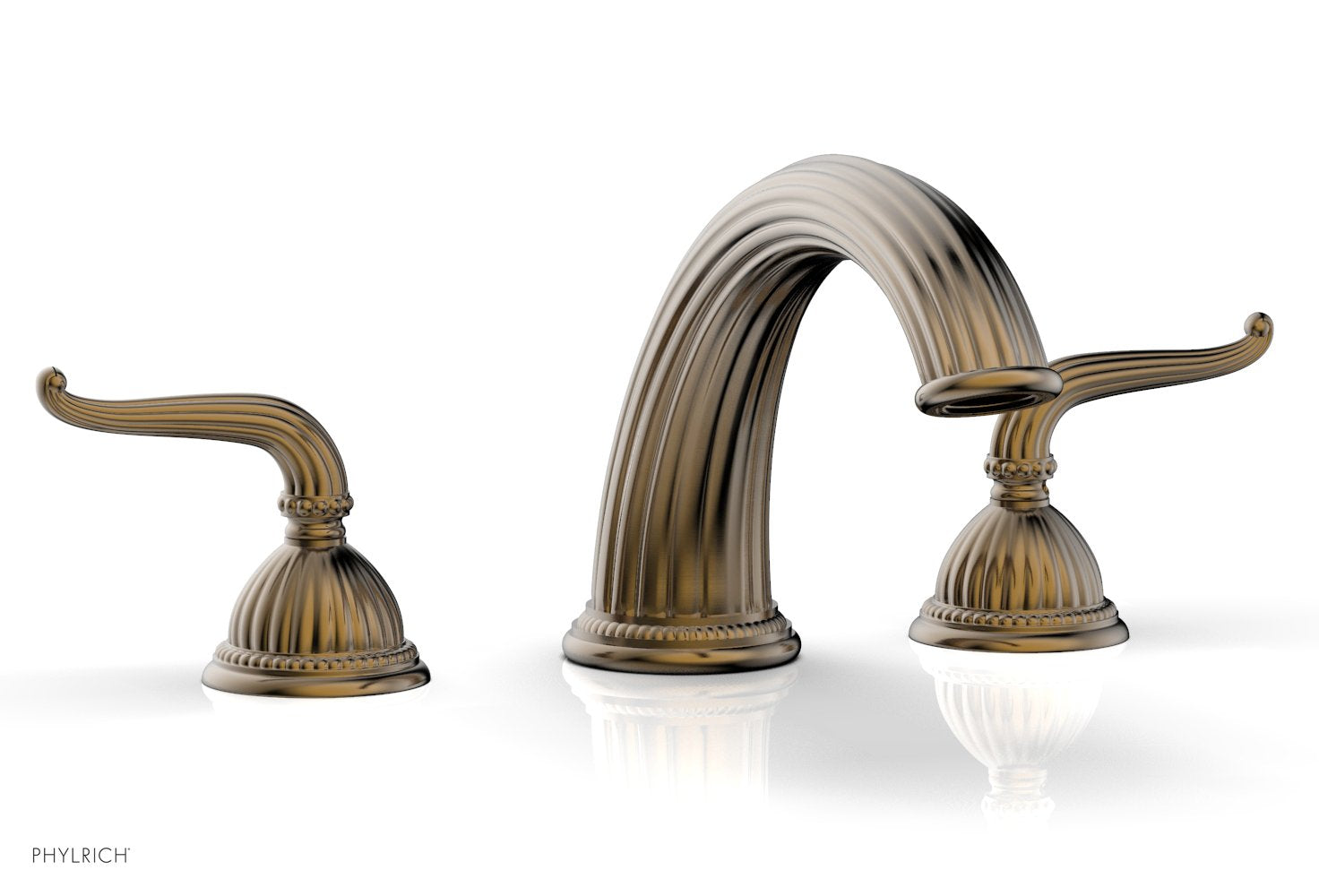 GEORGIAN & BARCELONA Deck Tub Set with Lever Handles K1141P - Modern Bathroom Faucet for Outdoor Deck, Patio, or Poolside Installation