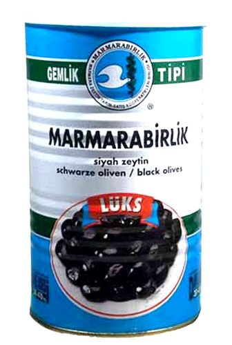 Premium Marmarabirlik Black Olives - 1.8lb (800g) Jar | Gourmet Mediterranean Olives for Salads, Charcuterie Boards & Cooking | Imported from Turkey
