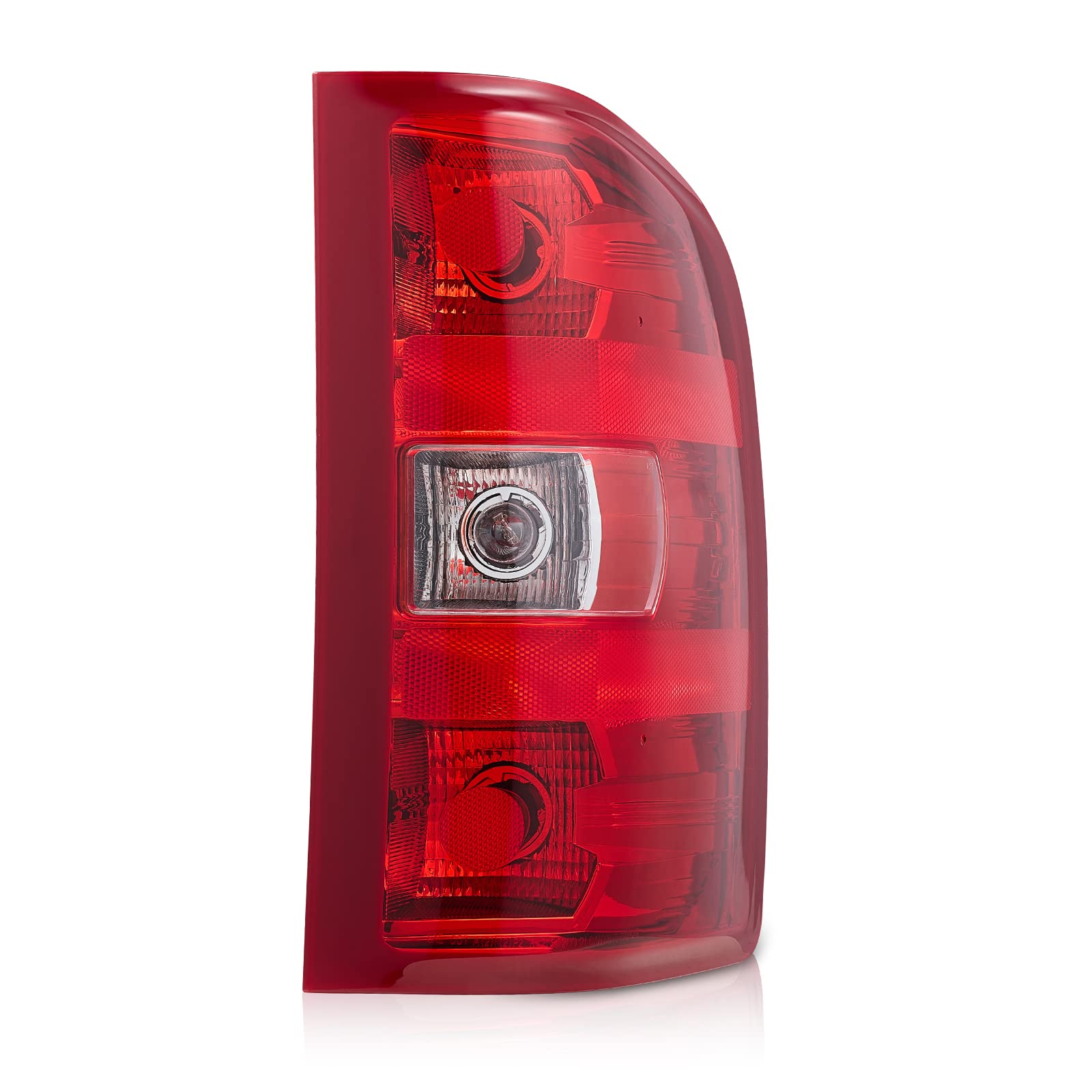 2007-2013 Chevy Silverado Left Tail Light Assembly - OEM Replacement with Bulbs & Wiring Harness - Perfect for Night Driving & Enhanced Vehicle Safety