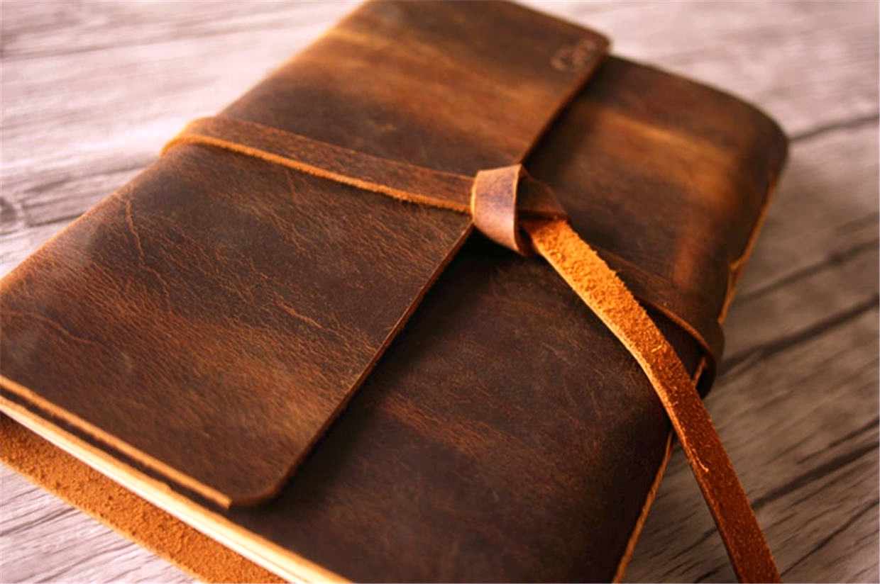 Handmade Rustic Embossed Leather Journal for Writing, Sketching & Travel - Vintage Style Notebook with Blank Pages - Perfect Gift for Writers, Artists & Journal Keepers