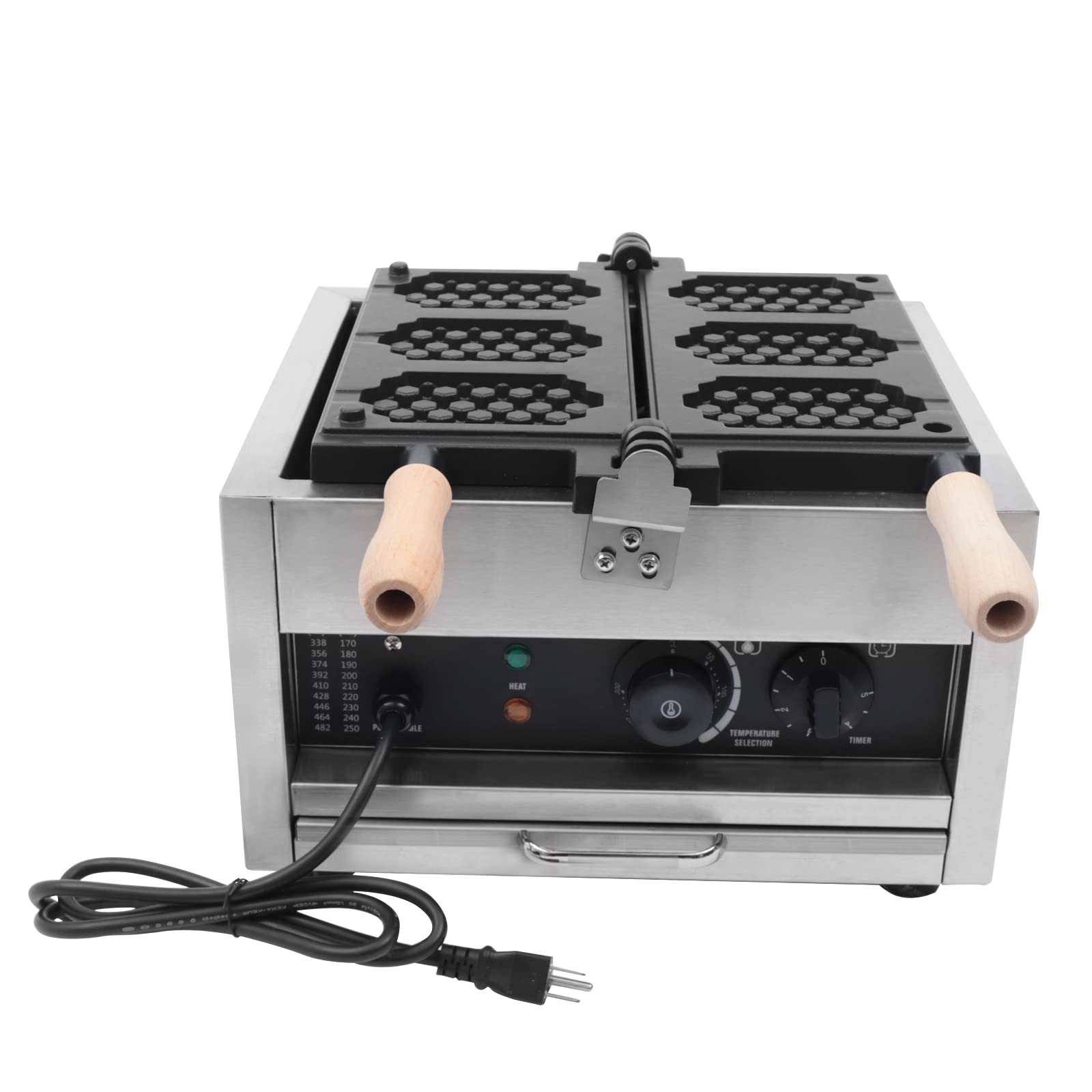 DYRABREST Mini Waffle Maker - Double Sided Non-Stick Honeycomb Waffle Iron for French Toast, Muffins & Pancakes - 110V Electric Home Appliance - Perfect for Breakfast, Brunch & Kids Snacks