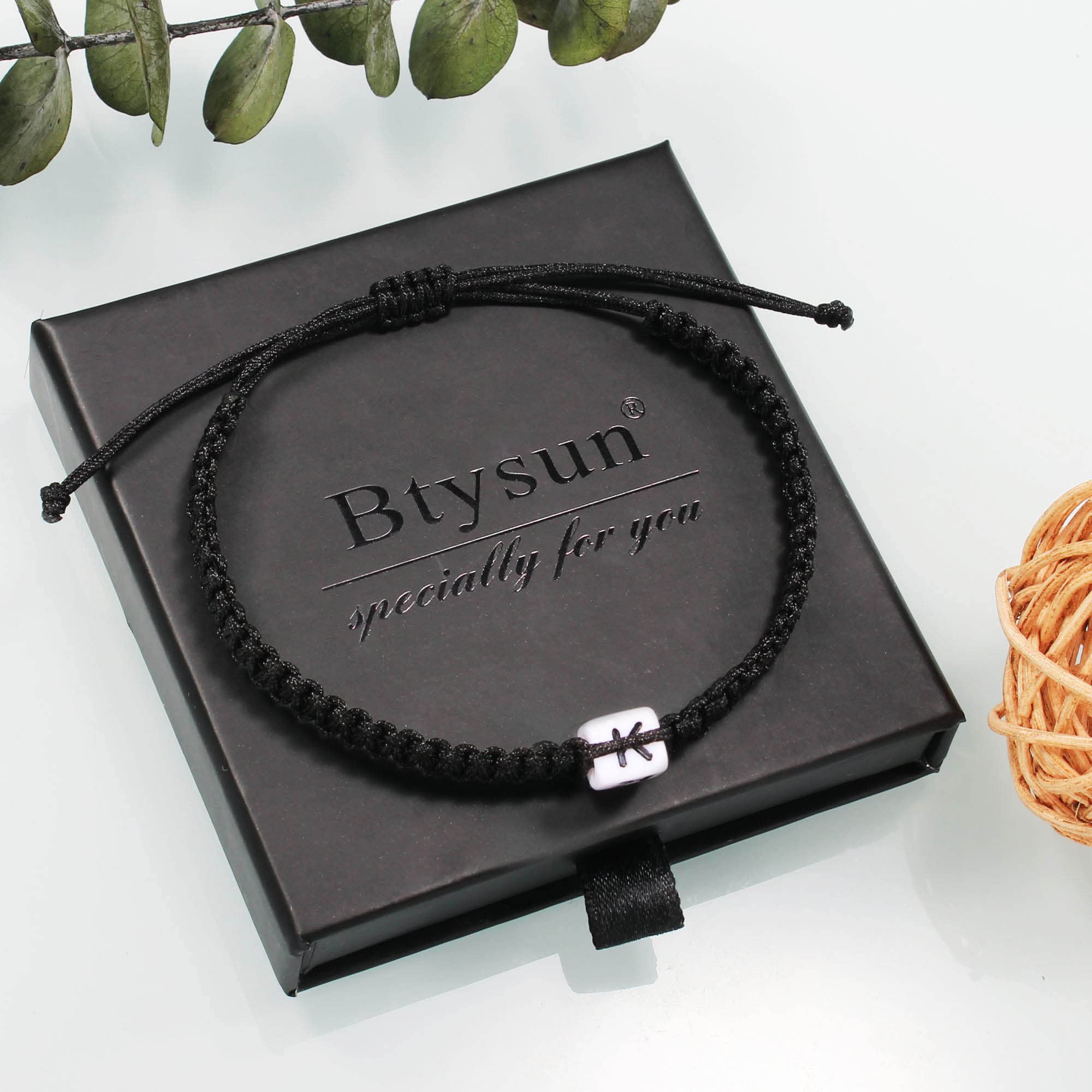 Personalized Initial Letter Bracelet for Women - Custom Name Jewelry Gift for Wife, Girlfriend, Mom | Mother's Day, Birthday, Graduation Present | Elegant Stackable Bangle for Everyday Wear & Special Occasions
