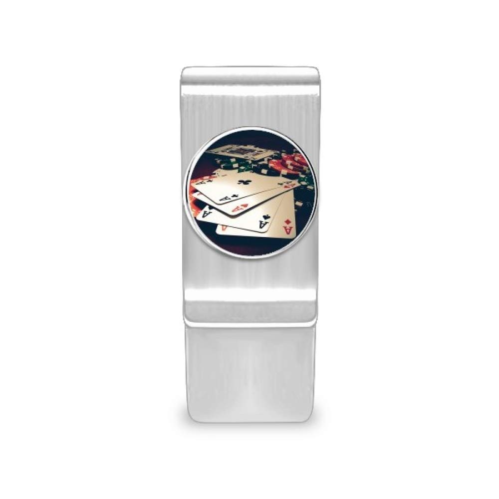 DIYthinker Poker Chip Money Clip - Metal Cash Wallet Card Holder for Men & Women | Perfect for Casino Nights, Poker Games, and Gift Giving