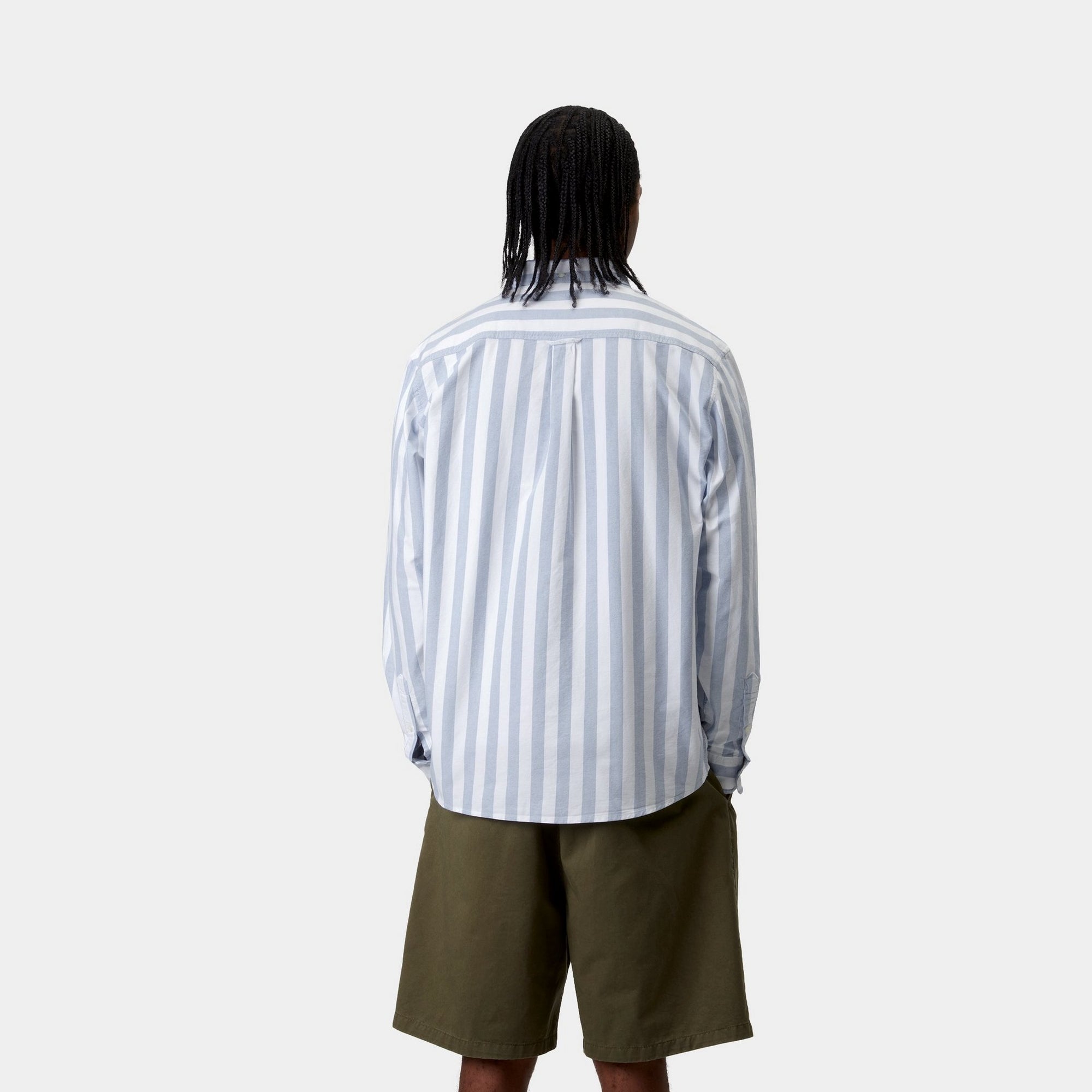 Dillon Stripe Shirt for Men - Classic Casual Button Down Shirt with Bleach Wash | Perfect for Office, Date Night & Weekend Outings