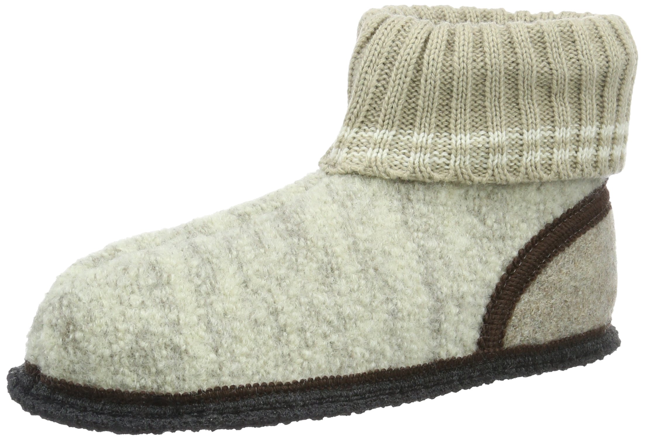 Beck Unisex Kids Low-Top Slippers - Soft Indoor House Shoes for Boys & Girls, Beige, EU 36 - Perfect for Home, Nursery & Preschool Comfort
