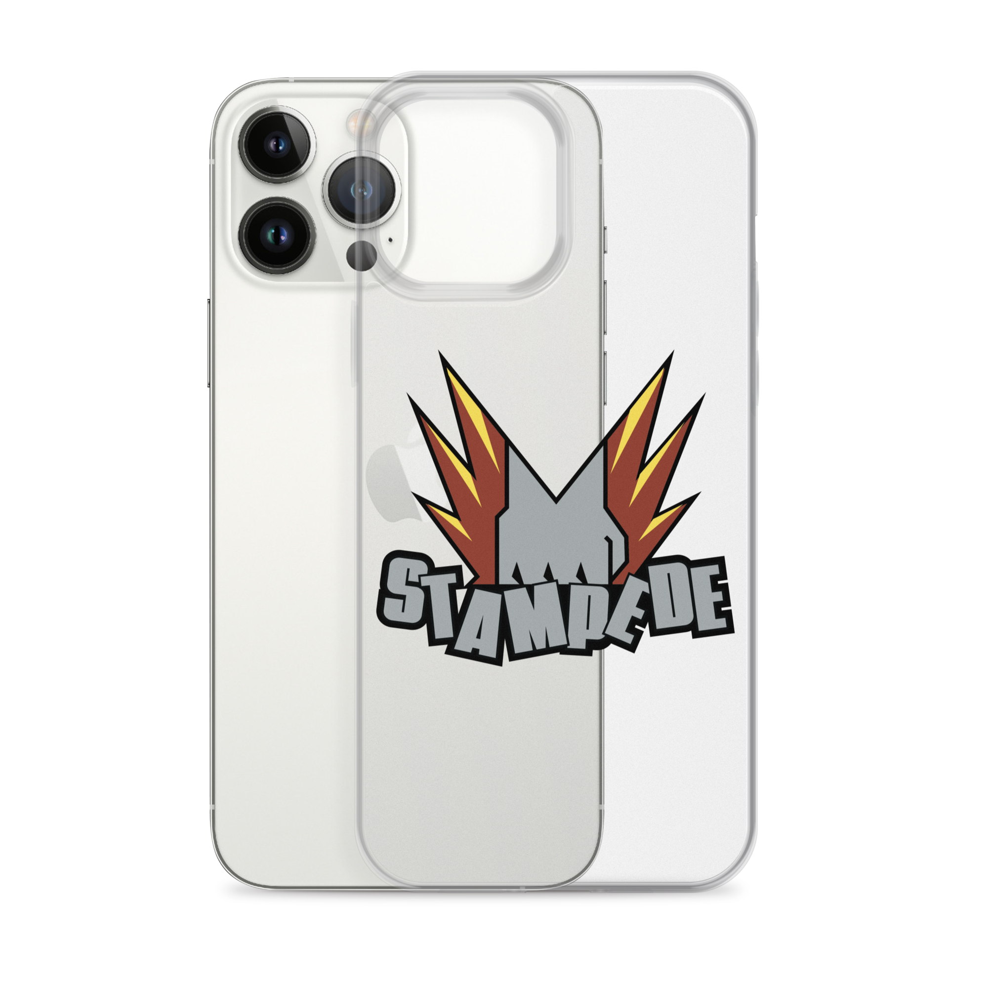 Zoo Jitsu Fighters Stampede iPhone Clear Case - Durable Protective Cover for iPhone 11/12/13/14/15 Pro Max - Slim Shockproof Phone Case for Everyday Use, Travel & Outdoor Activities