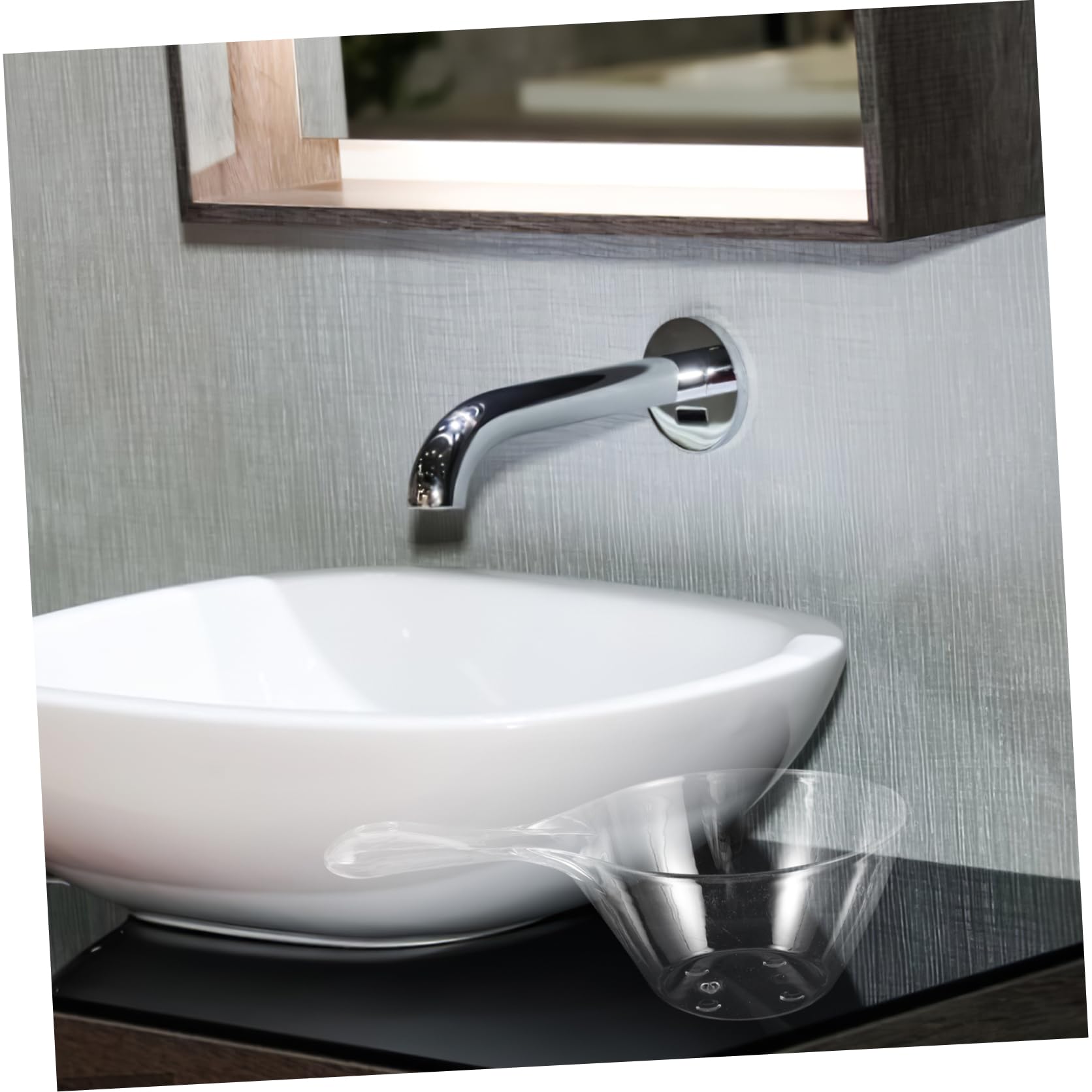1 Set Clear Plastic Round Wash Basin for Beauty Salon & Facial Cleansing - Professional Washing Bowl Kit for Spa, Hair Washing, Manicure & Home Use