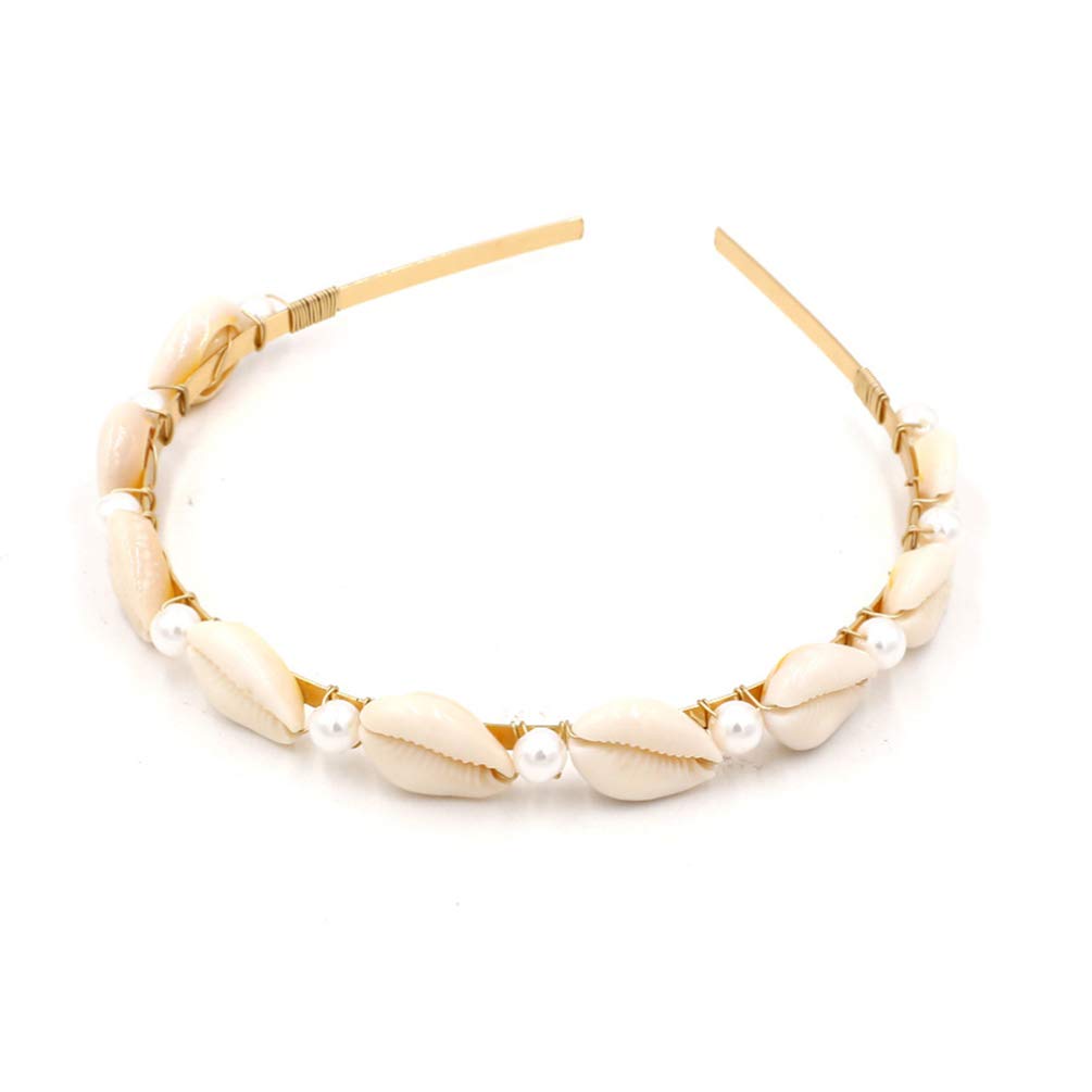 Boho Pearl Shell Headband for Beach & Summer Fashion