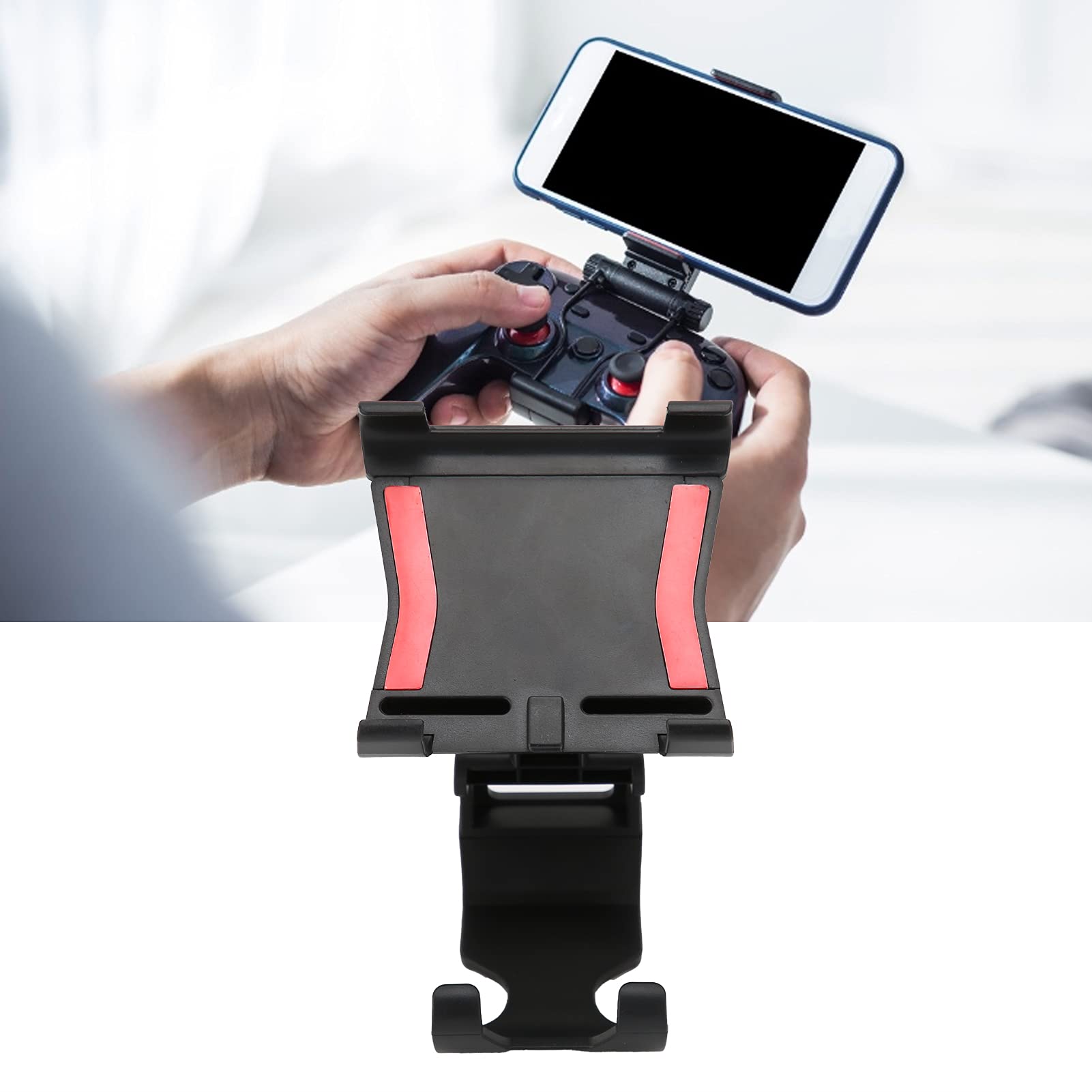 Rosvola Adjustable Phone Clip Mount for Nintendo Switch Controllers - Sturdy, Easy Installation Gaming Accessory for Pro Controllers & Joy-Cons | Perfect for Mobile Gaming, Live Streaming & Hands-Free Play
