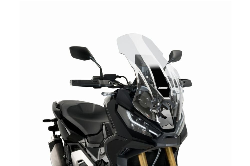 Puig 20585W Touring Windshield Screen - Clear Motorcycle Windshield for Harley, Honda, Yamaha - Perfect for Long Rides & Highway Cruising