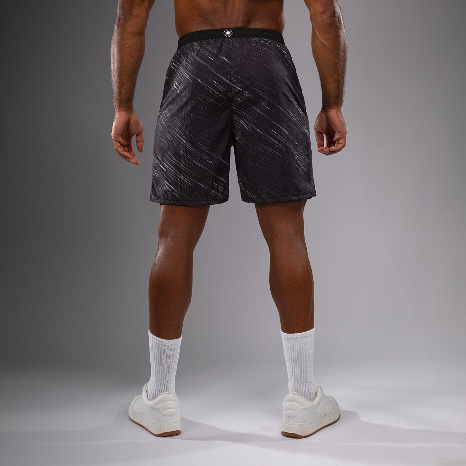 Venum Rapid Training Shorts for Men - Black/Storm Grey - Lightweight MMA & Boxing Workout Shorts for Gym & Fitness Training