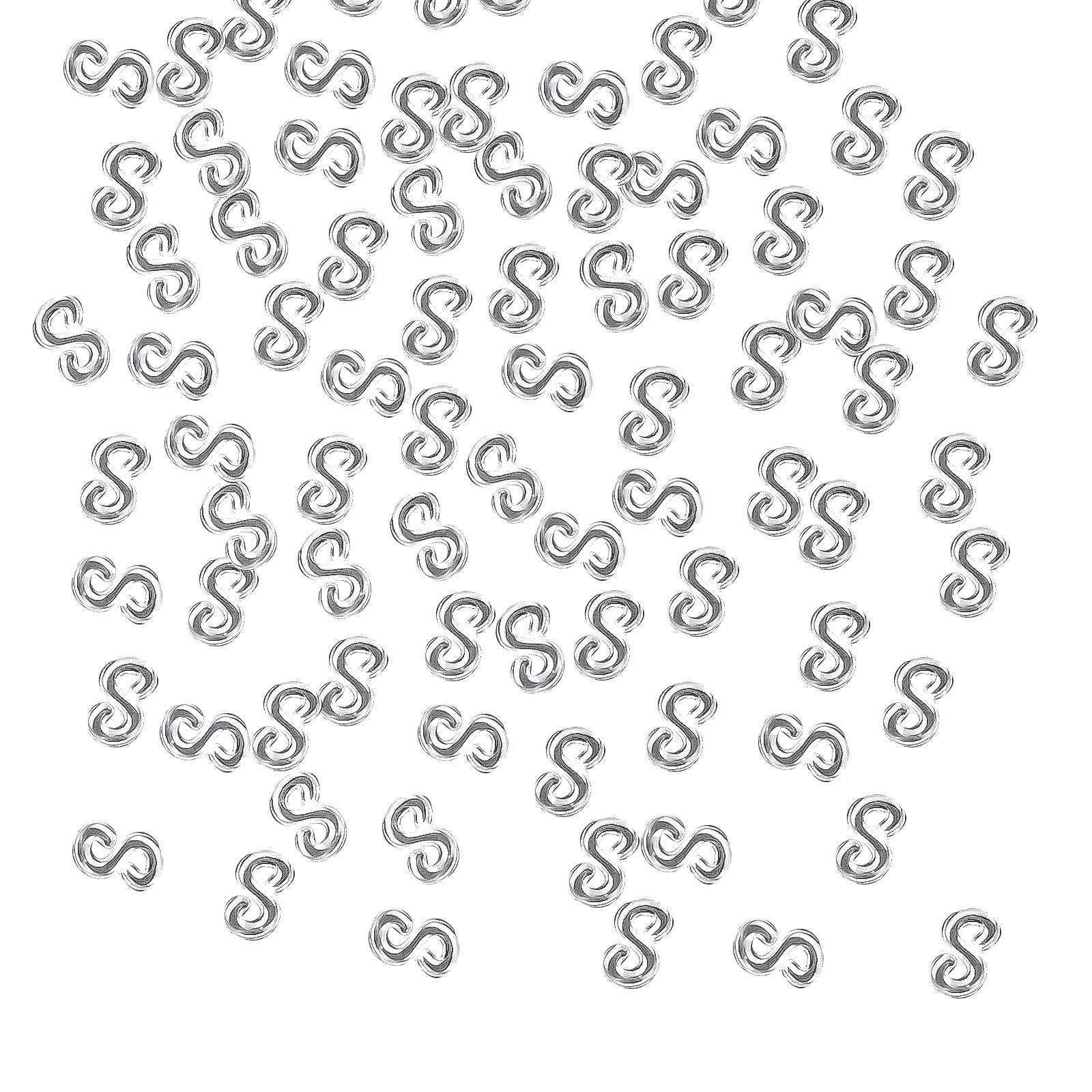 AIEX 600-Piece S Clips Loom Bands Kit - Plastic Connectors for DIY Bracelets & Craft Making (Clear) - Perfect for Jewelry, Scrapbooking & Kids' Arts & Crafts Projects