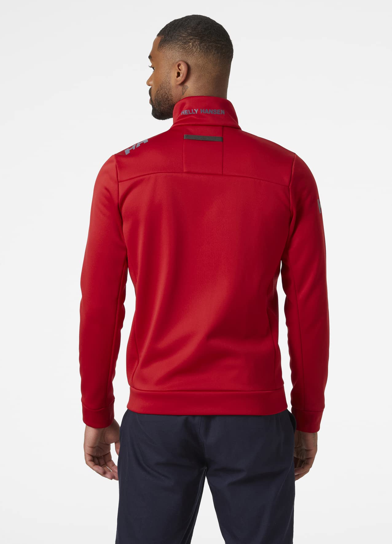 Helly Hansen Men's Crew Fleece Jacket - Lightweight Warm Zip-Up for Hiking, Camping & Outdoor Activities