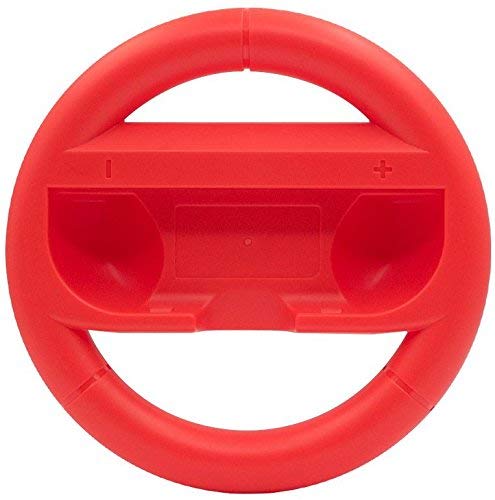 2-Pack Nintendo Switch Joy-Con Steering Wheels (Blue & Red) - Perfect for Mario Kart Racing & Party Games